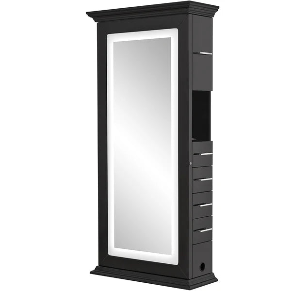 Adonis Single LED Lighted Salon Styling Station