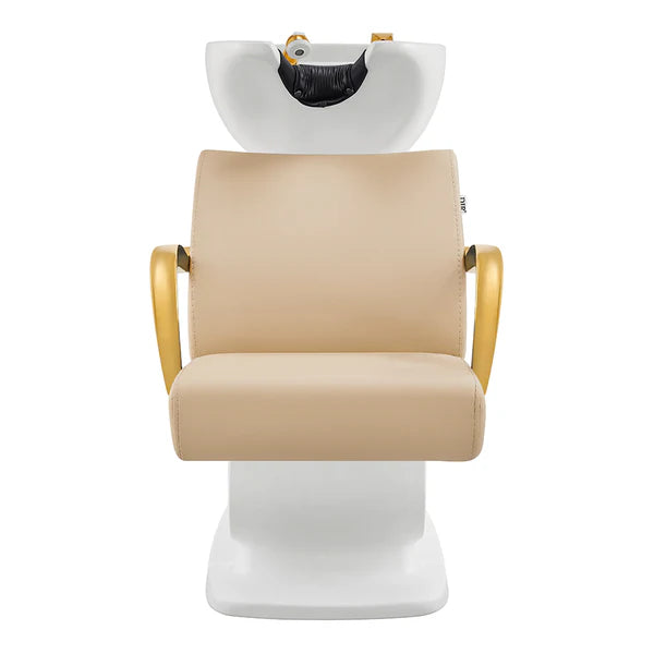 Beckman Gold Shampoo Chair with Adjustable Seat