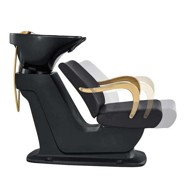 Beckman Gold Shampoo Chair with Adjustable Seat