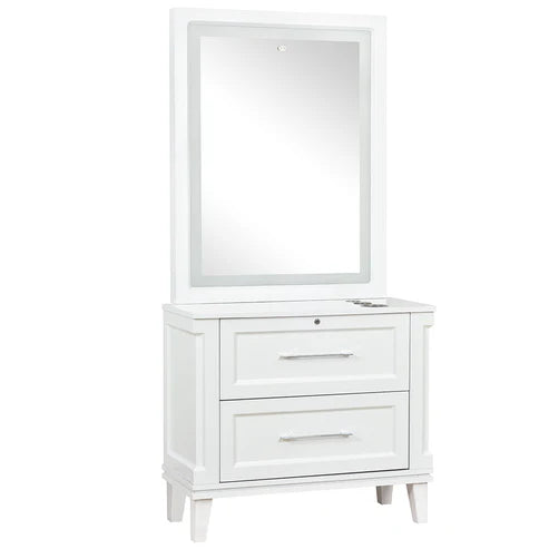 Fairview LED Lighted Salon Styling Station