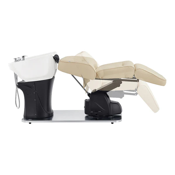 Maximus Spa Salon Reclining Shampoo Bed with Rotating Seat