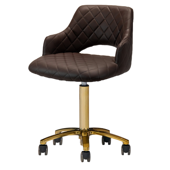 Gem Gold Edition Manicure Technician Stool