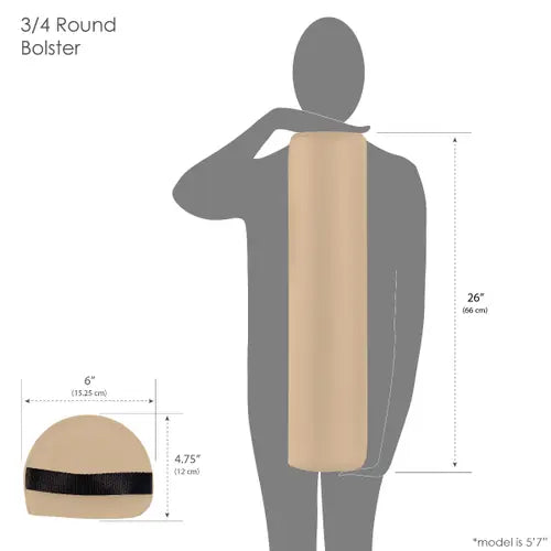 3/4 Round Massage Bolster