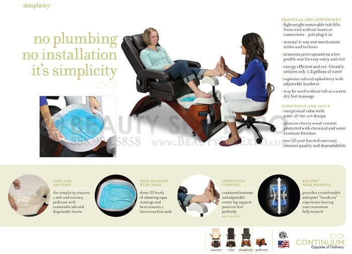 Simplicity LE Pedicure Chair